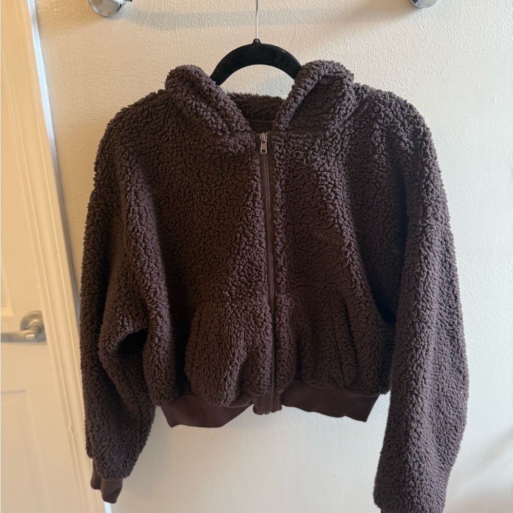 SKIMS Brown Puffer Jacket